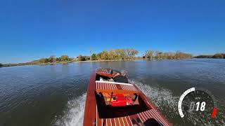 Glen L Zip on the Rock River  Full Speed and Figure 8s  October 19th 2024 [upl. by Afnin980]