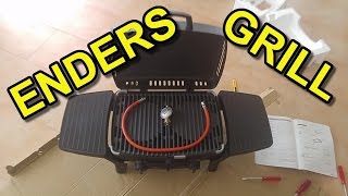 🔥 Enders mobiler Tischgrill mit Gas Urban 2095 Unboxing und Zusammenbau [upl. by Anoo643]