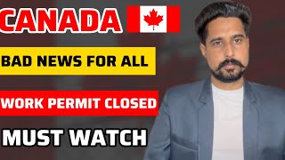 Canada Closed work permit for International Students  Canada work permit  Canada Visa Updates 2024 [upl. by Aitetel173]