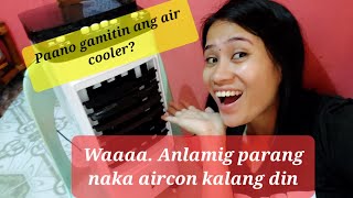 Paano gamitin ang air cooler Sulit to guys anlamig parang naka aircon kalang din😊 [upl. by Einneg]