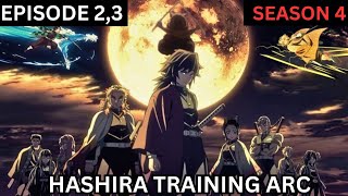 Demon Slayer Season 4 Episode 23 Explained in Hindi  Demon Slayer Hashira training Arc Explained [upl. by Ingar]