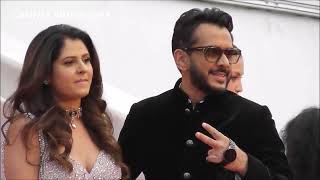 Aman Gupta and wife Priya Dagar on the red carpet  Cannes Film festival 19 may 2023 [upl. by Ahsinac684]