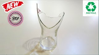 Dont Throw away Broken Glass DIY Broken Glass Great Recycling Ideas [upl. by Rodgiva]