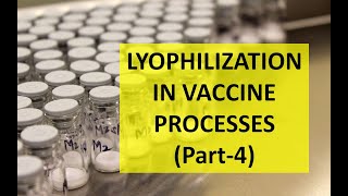 Lecture 40 LYOPHILIZATION IN VACCINE PROCESSES Part4 [upl. by Eimot]