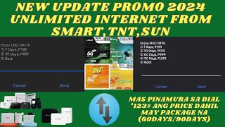 NEW UPDATE PROMO 2024 UNLIMITED INTERNET SMARTTNTSUN MAY PACKAGE NA UNLIMITED INTERNET MASPINAMURA [upl. by Nihs]