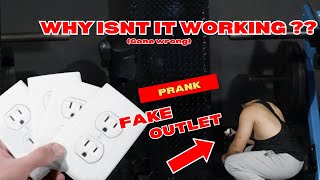 Fake Outlet At Gym Prank   Vlog [upl. by Atinaj]