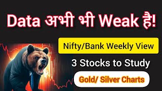 Nifty Weekly View 🔥 Gold  Crude  3 Stocks to Study [upl. by Barmen935]