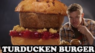 TURDUCKEN BURGER  Burger Lab [upl. by Onid]