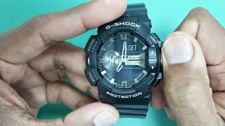 How To Setting Time a GSHOCK GA400 Digital Watch [upl. by Sikata]