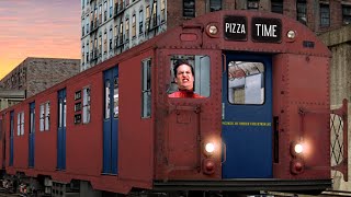 SpiderMan but he delivers pizza by train OpenBVE [upl. by Enybor]