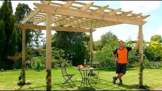 How to Build a Pergola  Mitre 10 Easy As DIY [upl. by Toddie]