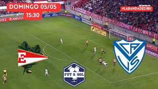 🔴 ESTUDIANTES  VELEZ TRANSMISION VERTICAL EN VIVO  FUTBOL ARGENTINO EN FUT AND GOL [upl. by Jochbed]