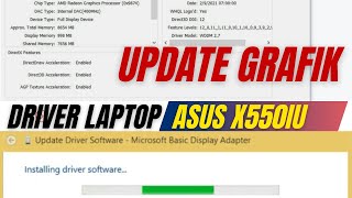 Instal Grafik Laptop Asus X550iu Windows 10  Grafik AMD Radeon R7 [upl. by Gnal]