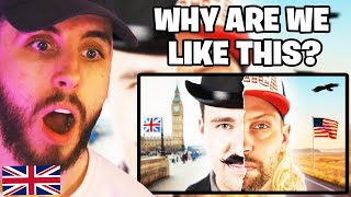 Brit Reacts to UK vs USA Culture Explained [upl. by Elnukeda65]