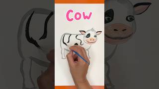 C is for COW🐮 Learn and Paint with CoComelonClassroom  shorts cocomelon [upl. by Aineval]