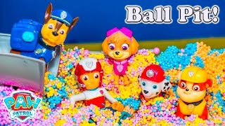 Paw Patrol Visits a Surprise Ball Pit at the Lookout Tower [upl. by Greenwell]