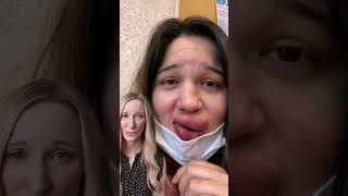 Lip swelling from lip fillerDermatologist Reacts lipfiller skincare dermatologist [upl. by Aurita290]