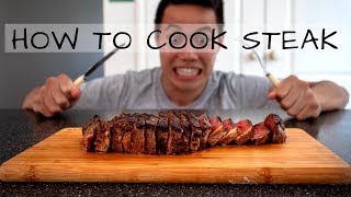 How To Cook The Perfect Pan Seared Steak A Beginners Guide  Jono Ren Episode 7 [upl. by Laundes]