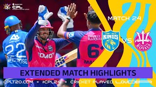 Extended Highlights  Barbados Royals vs Saint Lucia Kings  CPL 2024 [upl. by Esoj]