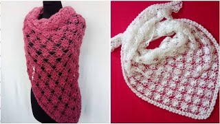 Ажурная шаль крючкомcrochet shawlHäkelschal [upl. by Katt]