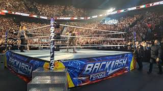 AJ STYLES ENTRANCE AT WWE BACKLASH LYON  RINGSIDE wwe backlash france [upl. by Saidel]