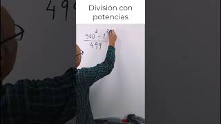 📌DIVISIONES con POTENCIAS 🤖🆚👨‍🎓 matematicas [upl. by Sivle]