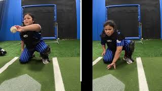 Softball Catcher 1 Finger Thumb Roll [upl. by Mun346]