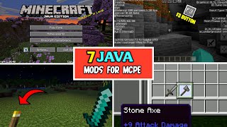 TOP 7 Best ModsAddon To Turn Your MCPE Into Minecraft Java Edition 120 [upl. by Orva]