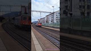 SBB Lok beim Bahnhof Neuenhof  Kanton Aargau  Schweiz 2024  shorts [upl. by Rame150]