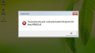 How to Fix KERNEL32dll Missing Error [upl. by Ruffin]