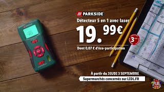 Lidl Détecteur 5 en 1 avec laser Parkside quotle vrai prix des bonnes chosesquot Pub 30s [upl. by Aura]