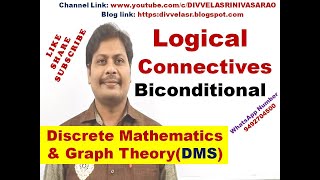 Biconditional  Logical Connectives  Discrete Mathematics and Graph Theory  DMS  MFCS  DMGT [upl. by Statis]