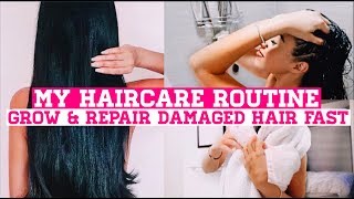 MY HAIR CARE ROUTINE ♡ HOW I GREW OUT MY HAIR  How To REPAIR DAMAGE amp Grow Longer Hair Fast [upl. by Anoyi]