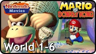 Mario vs Donkey Kong  World 1  6  100 Walkthrough [upl. by Daberath458]