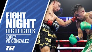 Luis Alberto Lopez Retains Belt In Excellent Fight Against Joet Gonzalez  FIGHT HIGHLIGHTS [upl. by Enyalb]