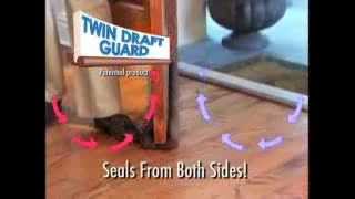 Twin Draft Guard  Door Draft Stopper  As Seen On TV [upl. by Hochman]