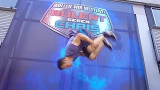 LIVE PARKOUR CHALLENGE in TV Show  VLOG 53 [upl. by Essyla]