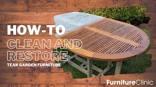 How to Clean and Restore Teak garden Furniture [upl. by Yun]