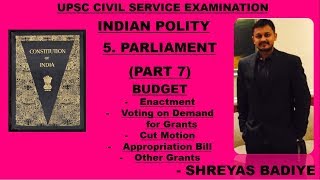 Indian Polity by Laxmikant  Parliament  Part 7  Budget Cut Motions Appropriation Bill [upl. by Cullen875]