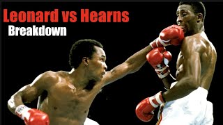 Fighting a Human Freight Train  Leonard vs Hearns Fight Breakdown [upl. by Humpage507]