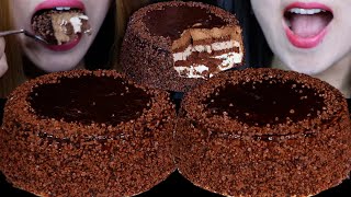 ASMR HUGE CHOCOLATE CREAM CAKES BIG BITES EATING SOUNDS चॉकलेट केक sjokoladekake ケーキ 초콜릿 케이크 먹방 [upl. by Lin]