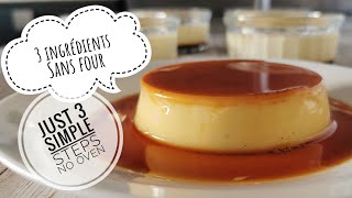 crème caramel en 15 min avec juste 3 ingredients  creme caramel in 15 min with just 3 ingredients [upl. by Jehias]