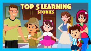 Top 5 Learning Stories for Kids  Bedtime Stories  Short English Stories  Tia amp Tofu [upl. by Mehcanem967]