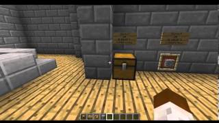 Minecraft 174 Sign Chest Shop Tutorial Simple [upl. by Mariejeanne]