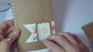 How to change the cover on a shop bought spiral bound notebook [upl. by Gabel671]