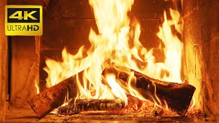 🔥 Fireplace 10 HOURS Ultra HD 4K  The BEST 4K Relaxing Fireplace with Crackling Fire Sounds [upl. by Lechner]