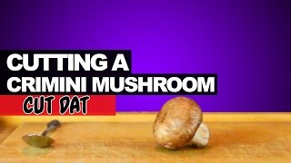 Cutting a Crimini Mushroom [upl. by Nevins]