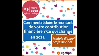 URRH2021 MAP Comment réduire le montant de votre contribution financière  Ce qui change en 2021 [upl. by Meredith]