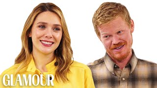 Elizabeth Olsen amp Jesse Plemons Take a Friendship Test  Glamour [upl. by Ledoux]