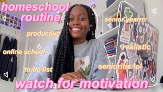 PRODUCTIVE and REALISTIC HOMESCHOOL Day in My Life 2023  my homeschool routine for senior year [upl. by Youngman620]